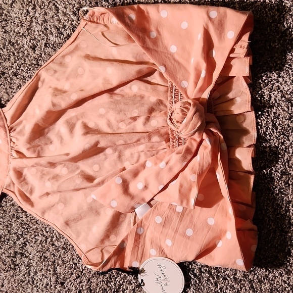 MILK & Honey Women's Polka Dot Halter Top - Picture 4 of 6